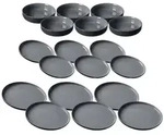 Ritzenhoff Breker Teller, Schwarz, Keramik, 18-teilig, 2x2x2 cm, Essen & Trinken,