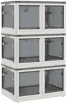 Homcom Aufbewahrungsbox,, Wei&szlig;, Kunststoff, 42x34x60 cm, Ordnen & Aufbewahren,