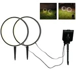Northpoint Solar-Led-Gartenstecker, Wei&szlig;, Kunststoff, 25.5x41x1.7 cm, Lampen &