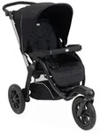 Chicco Buggy Activ3, Schwarz, Textil, 64x116x121.5 cm, Handbremse, Baby on Tour,