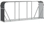 vidaXL Holzkorb, Anthrazit, Metall, Rechteckig, 234x100x45 cm, Kleinm&ouml;bel,...