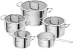 Henckels by Zwilling Kochtopfset Pulse, Silber, Metall, 5-teilig, 16 cm,20 cm,16 cm,