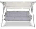 Beautissu Auflage, Hellgrau, Textil, 50x8x180 cm, Outdoor-Kissen