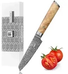 Zayiko Officemesser, Birke, Holz, Metall, Echtholz, 21 cm, Kochen, K&uuml;chenmesser