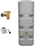 4rain Wandtank, Grau, Kunststoff, 170 L, 40x118x42 cm, Gartenzubeh&ouml;r, Gartenpflege