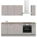 Nobilia K&uuml;chenleerblock Touch, Grau, Eiche dunkel, Holzwerkstoff, 1...