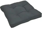 Beautissu Loungekissen, Grau, Textil, 50x10x50 cm, Wohntextilien, Kissen,