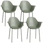 Outsunny Gartenstuhl,, Gr&uuml;n, Metall, 55x84x59 cm, Gartenm&ouml;bel, Gartenst&uuml;hle,