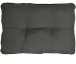 Beautissu Loungekissen, Graphit, Textil, 40x12x50 cm, Outdoor-Kissen,