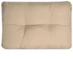 Beautissu Loungekissen, Natur, Textil, 40x12x50 cm, Outdoor-Kissen,