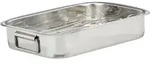 Relaxdays Br&auml;ter, Silber, Metall, 33x6x23.5 cm, Kochen, T&ouml;pfe, Br&auml;ter