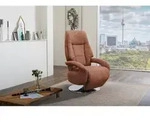 Sit & More Relaxsessel, Cognac, Metall, 74x111x77 cm, Goldenes M, Oeko-Tex&reg; Standard