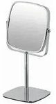 Wenko Schminkspiegel, Chrom, Metall, Glas, 17x30x13 cm, Spiegel, Schminkspiegel
