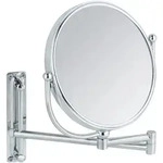 Wenko Schminkspiegel Deluxe, Chrom, Metall, Glas, rund, 23x28.5x33 cm, Spiegel,