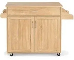 Costway K&uuml;chenwagen, Wei&szlig;, Holz, 116x85x40 cm, Esszimmer, Servierwagen