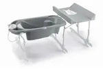 Cam il Mondo del Bambino S.p.A. Baby-Badewanne, Grau, Kunststoff, 78x140 cm, Pflegen,