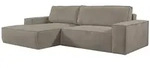 Vente-Unique Schlafsofa, Taupe, Textil, Uni, 4-Sitzer, 267x85x167 cm,...