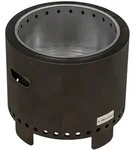 Outsunny Feuerschale,, Schwarz, Metall, 45x42x45 cm, Freizeit, Campingzubeh&ouml;r,