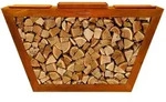 Home Deluxe Holzlege, Orange, Metall, 160x85x40 cm, Kleinm&ouml;bel, Kamine & Zubeh&ouml;r,