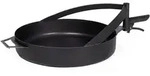 Grillpfanne, Schwarz, Metall, rund, Kochen, Pfannen, Grillpfannen