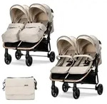 Lorelli Geschwisterkinderwagen, Beige, Metall, 88x105x76 cm, unisex, Baby on Tour,