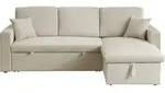 Habitat Garten Ecksofa, Beige, Textil, 3-Sitzer, 221x145 cm, Wohnzimmer, Sofas &