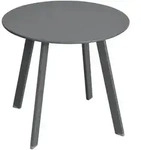 Gartentisch, Grau, Metall, 50x45x50 cm, Gartenm&ouml;bel, Gartentische, Gartentische
