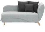 Vente-Unique Recamiere, Hellgrau, Textil, Uni, 1-Sitzer, 160x81x80 cm,...