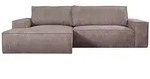 Vente-Unique Schlafsofa, Mauve, Textil, Uni, 4-Sitzer, 267x85x167 cm,...