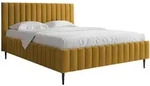 Mirjan24 Polstrbett, Gelb, Metall, Rechteckig, 180x200 cm, Schlafzimmer, Betten,