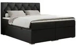 MKS Boxbett, Schwarz, Textil, 2-Sitzer, H4, Rechteckig, 160x200 cm, Schlafzimmer,