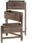 MCW Pflanzregal, Braun, Holz, 108x65x15 cm, Wohnzimmer, Wohnzimmertische,