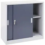 MCW Aktenschrank, Grau, Metall, 90x90x45 cm, Arbeitszimmer, Aktenschr&auml;nke