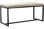 CLP Sitzbank, Creme, Metall, 100x48x40 cm, Esszimmer, B&auml;nke, Sitzb&auml;nke