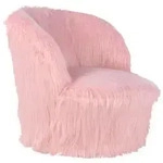 Kayoom Kinderstuhl Nanny, Hellrosa, Holz, Kunststoff, Textil, Kiefer, 47x45x47 cm,