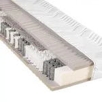 Visionight Taschenfederkernmatratze, Wei&szlig;, Textil, H3, F&uuml;llung: Polyester,