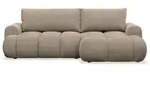 Selsey Ecksofa, Cappuccino, Kunststoff, 3-Sitzer, Ottomane rechts, L-Form,L-Form,
