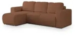 Masseno Ecksofa, Kupfer, Holz, 3-Sitzer, L-Form,L-Form, 250x143 cm, Wohnzimmer,...