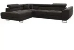 Kaiser M&ouml;bel Ecksofa, Graphit, Textil, 2 Schubladen, einzeln stellbar,