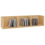 CARO-M&ouml;bel Cd/Dvd-, Buche, Holzwerkstoff, Mode, 75x18x18 cm, Wohnzimmer, Regale, CD