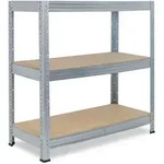 shelfplaza Schwerlastregal, Silber, Metall, Rechteckig, 110x90x50 cm, Freizeit,