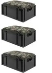 Proregal Eurobox, Schwarz, Kunststoff, Rechteckig, 40x26.5x60 cm, Ordnen &