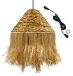 Lumisky Netzaufh&auml;ngung, Beige, Naturmaterialien, 44x69x44 cm, Lampen & Leuchten,
