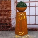X-Mas Blumens&auml;ule, Metall, Weihnachten, 59 cm, Wohnzimmer, Wohnzimmertische,