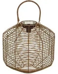 Atmosphera Createur d ́interieur Solarlaterne, Braun, Metall, 30x30x30 cm, Lampen &