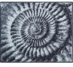 Grund Badteppich Ammona, Grau, Textil, Muschel, rechteckig, 50x60 cm, Oeko-Tex&reg;