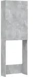 vidaXL Waschmaschinenschrank, Grau, Holz, Rechteckig, 25.5x190x64 cm, Waschk&uuml;che,