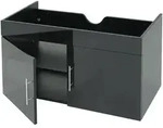 MCW Waschbeckenunterschrank, Schwarz, Holz, 90x48x46 cm, Badezimmer,