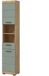 Inn.Furn Hochschrank, Salbeigr&uuml;n, Eiche Artisan, Kunststoff,...