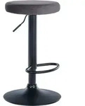CLP Barhocker, Dunkelgrau, Metall, 38.5x60x38.5 cm, Esszimmer, Barm&ouml;bel, Barhocker